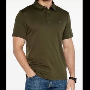Michael Kors Dark Olive Green Men's Polo Shirt XL